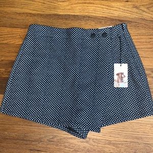 NWT Sincerely Jules Asymmetrical Wrap Skort